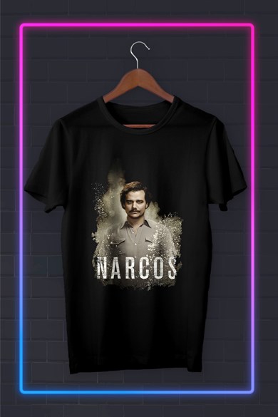 NARCOS Pablo Escobar First Image - Baskılı-tshirt